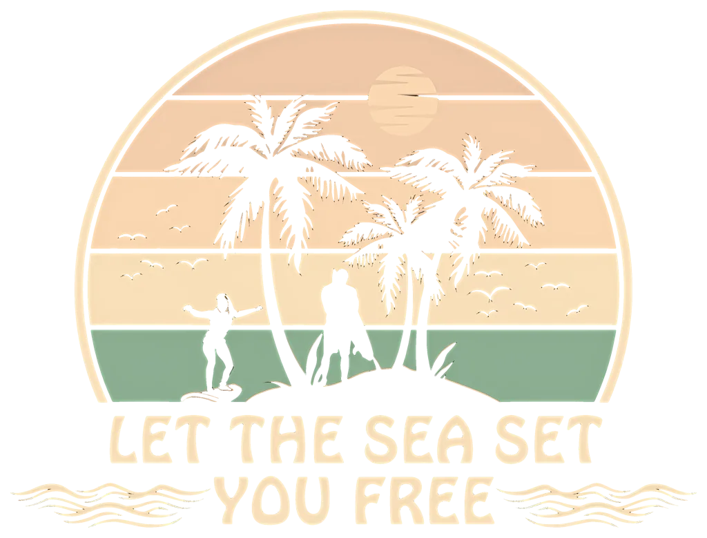 motif libre comme la mer imprimé dans le dos