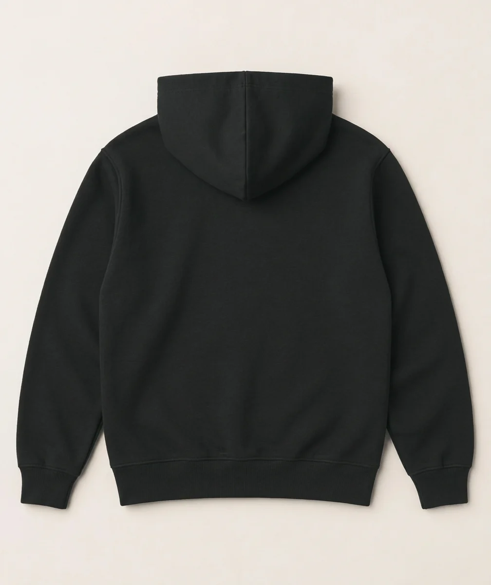 les sommets, hoodie noir, dos