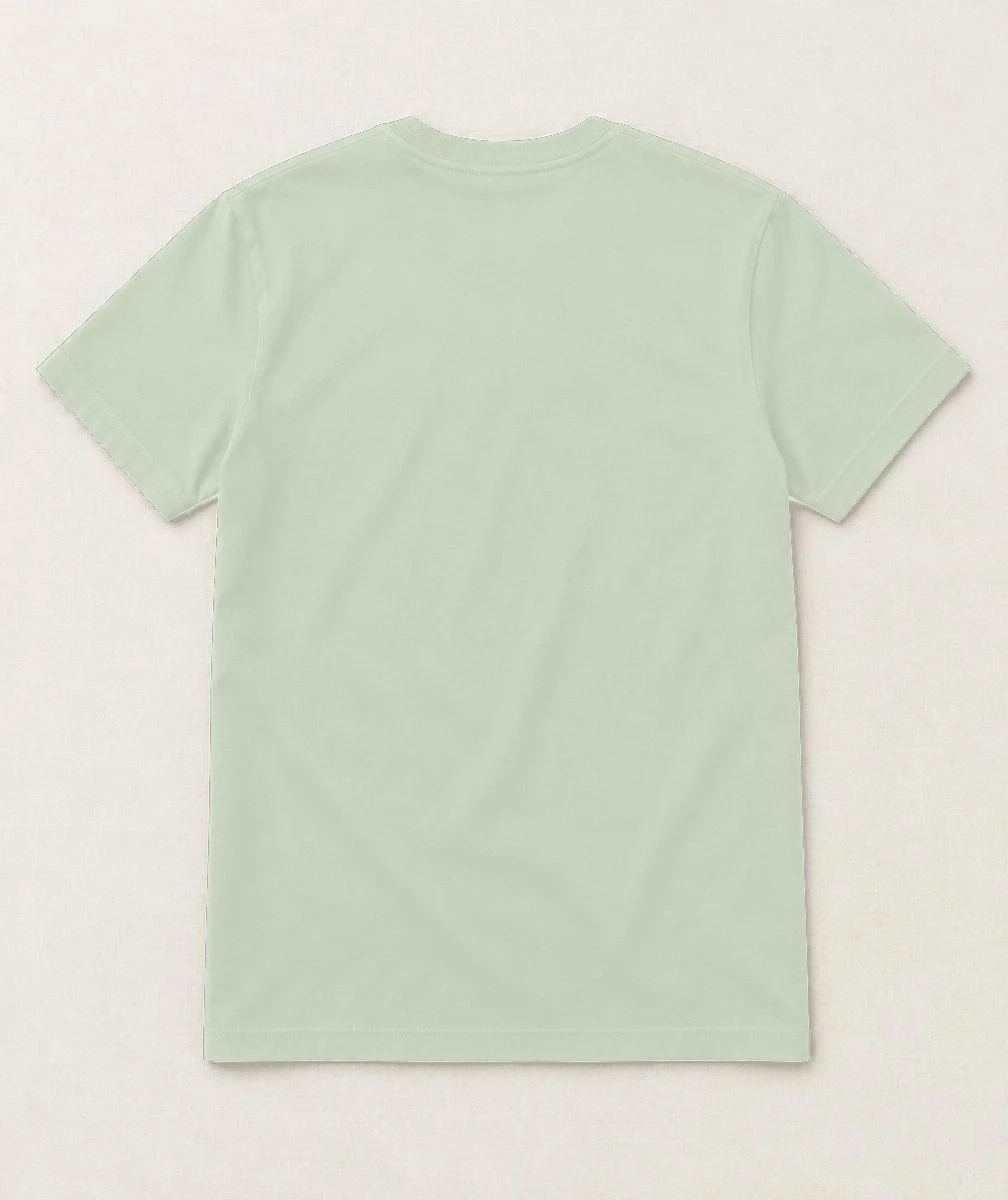 les sommets, t-shirt vert givré, devant